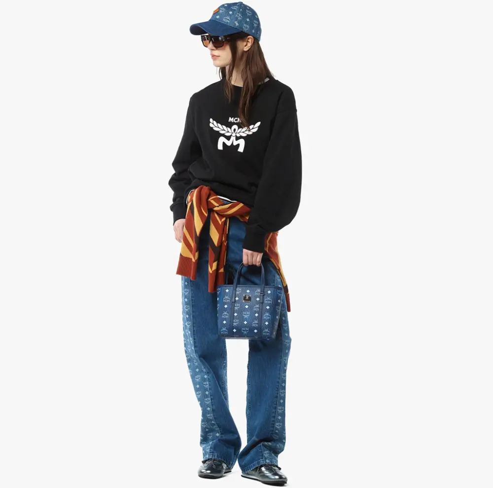 Túi MCM Toni 'Blue Visetos' MWPFAMT081F001 - Ảnh 4