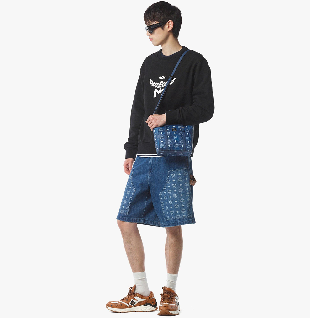 Túi MCM Toni 'Blue Visetos' MWPFAMT081F001 - Ảnh 5