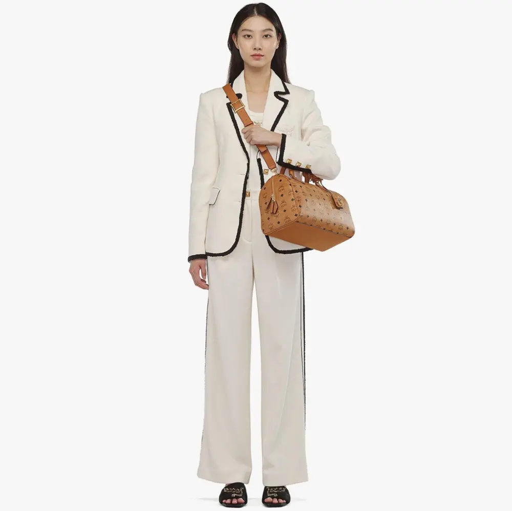 Túi MCM Ella Boston Bag 'Cognac' MWBESEA03CO001 - Ảnh 4