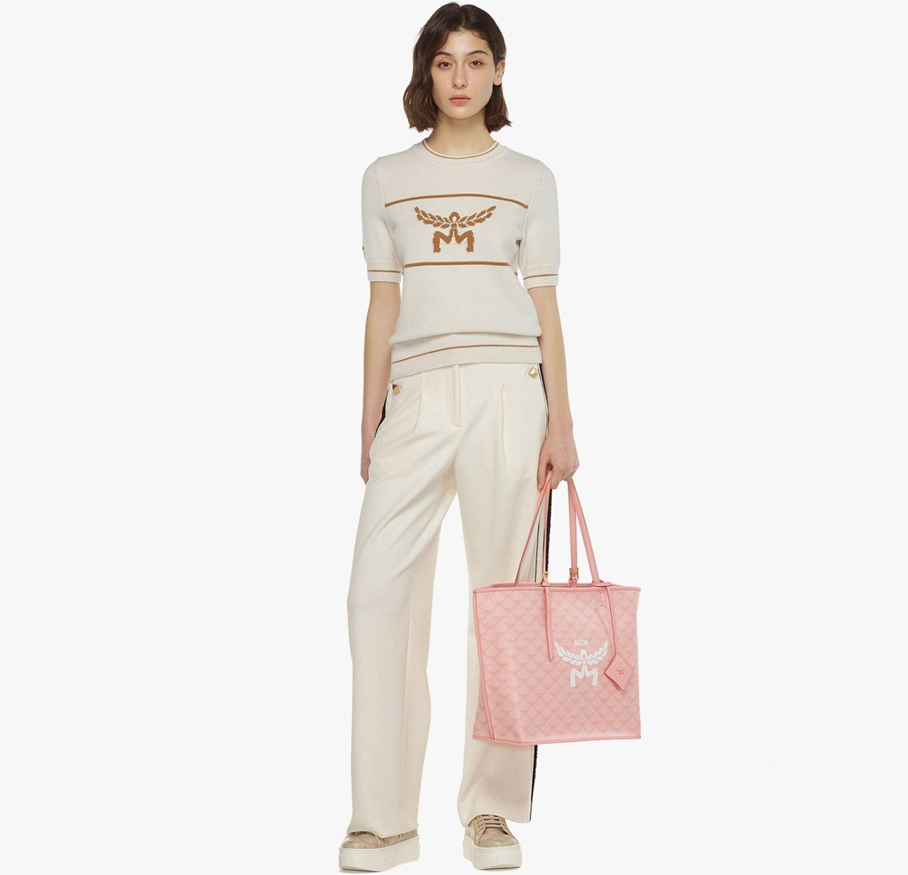 Túi MCM Himmel Shopper 'Pink' MWPESAC03P6001 - Ảnh 3