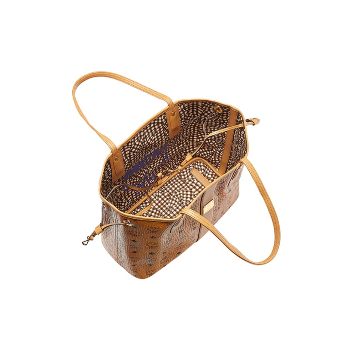 Túi Nữ MCM Reversibleliz Shopper In Visetos Cogac 'Beige' MWP7AVI22CO001 - Ảnh 5