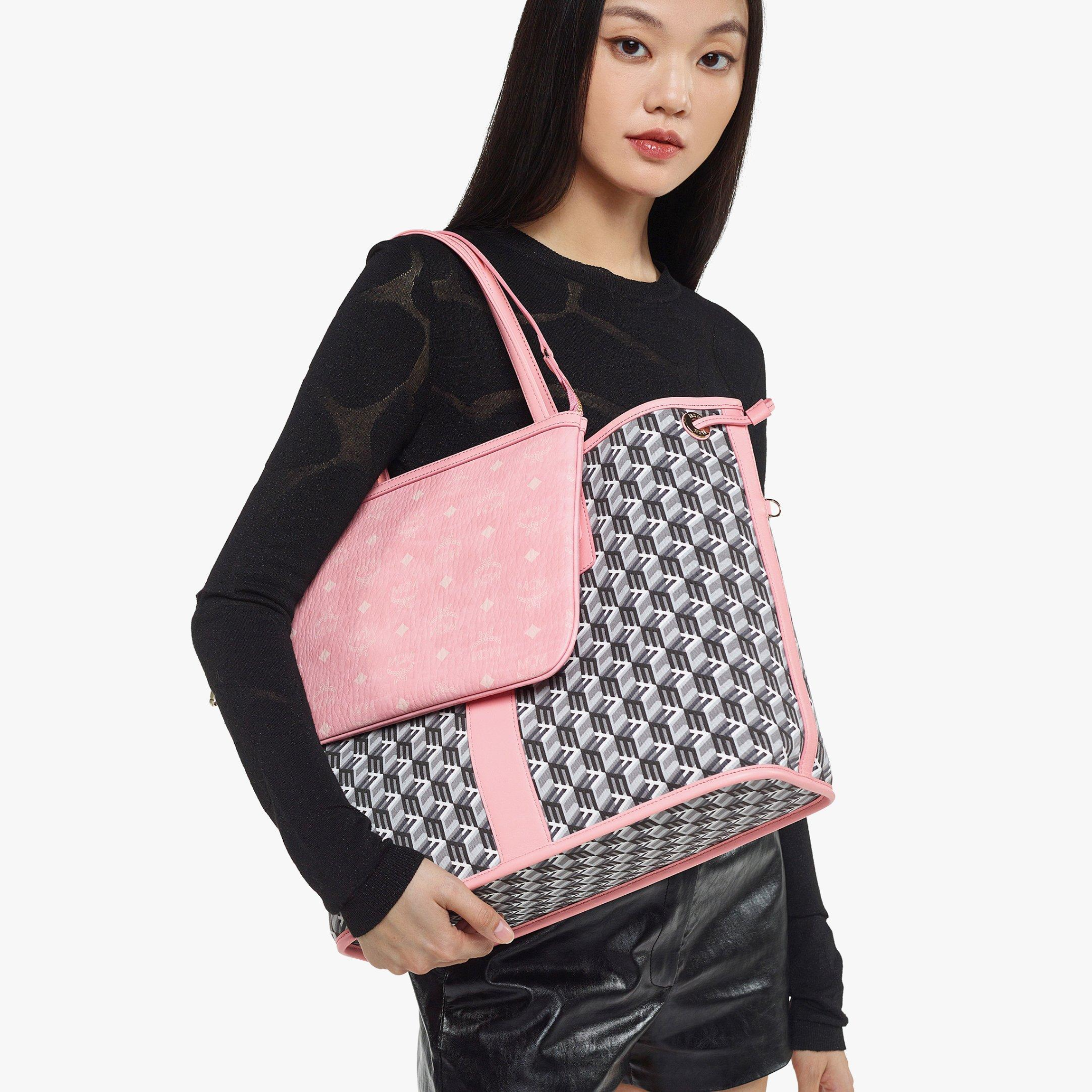 Túi MCM Medium Liz Reversible Tote Bag ‘Pink’ MWPCSVI01QZ001 - Ảnh 4