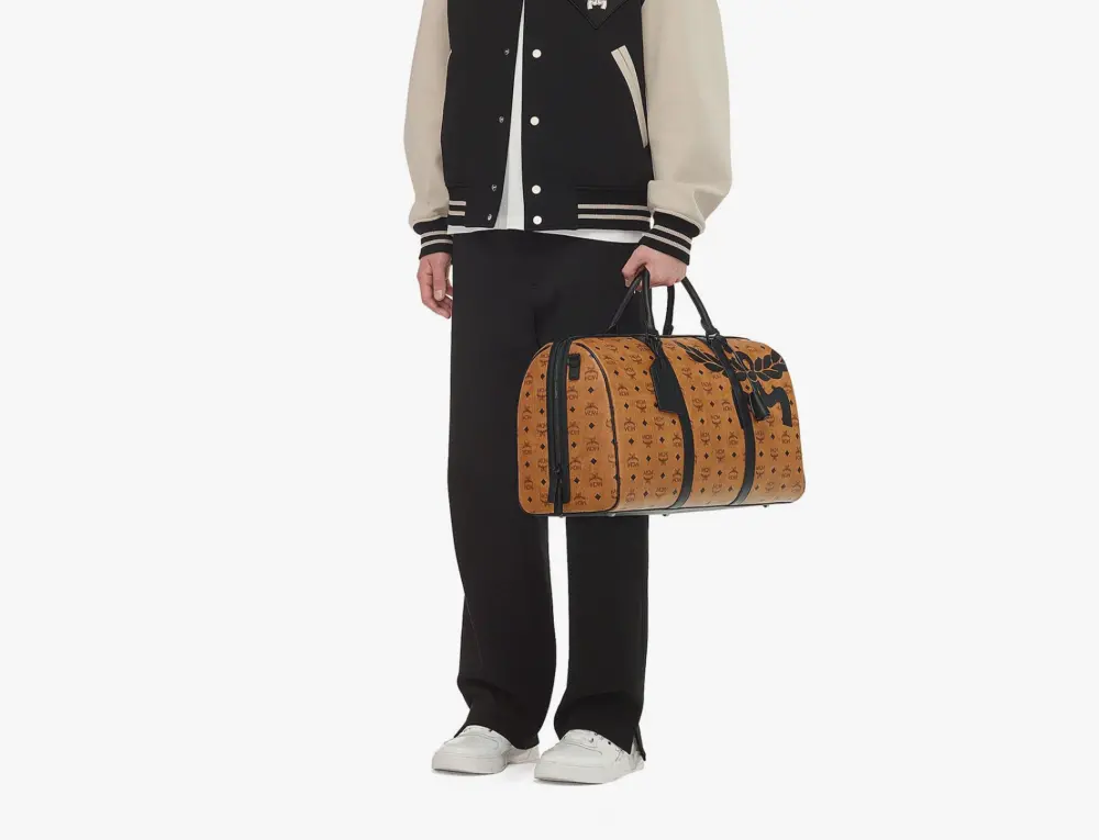 Alternative view of Túi MCM Ottomar Mega Laurel Viseto ‘Cognac’ MMVESTT02CO001