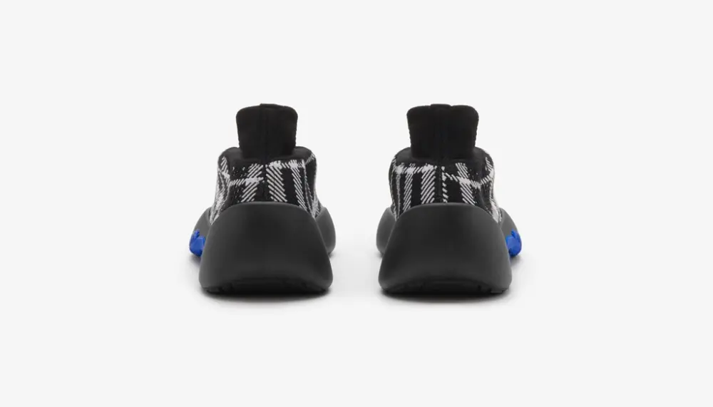 Giày Burberry Check Knit Neptune Sneakers ‘Eclipse’ 80993231 - Ảnh 5