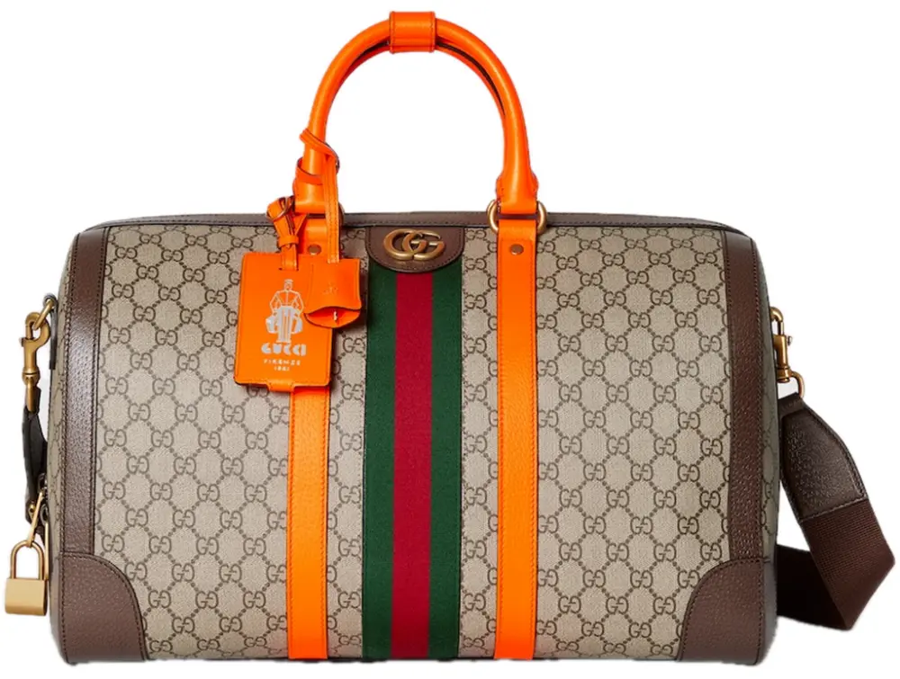 Túi Gucci Savoy Medium Duffle Bag 'Beige Orange' 724642-FADHS-9754