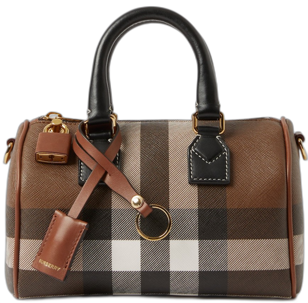 Túi Burberry Check Mini Bowling Bag 'Dark Birch Brown' 80696631