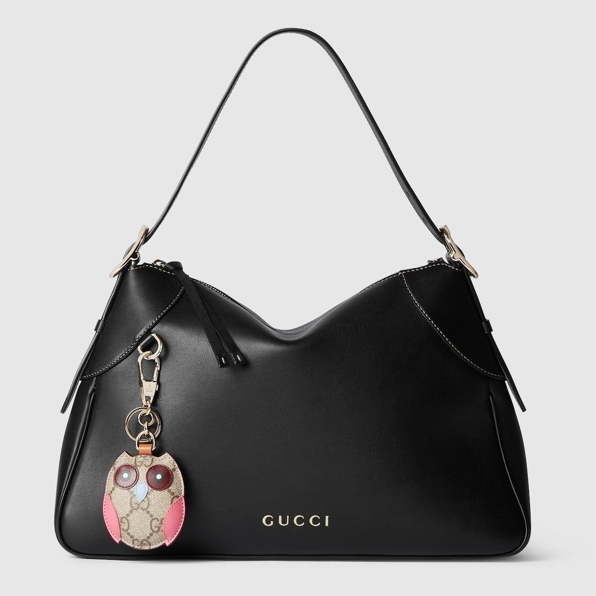 Túi Nữ Gucci Emblem Large Shoulder Bag 'Black' 815217-AAEC2-1000 - Ảnh 3