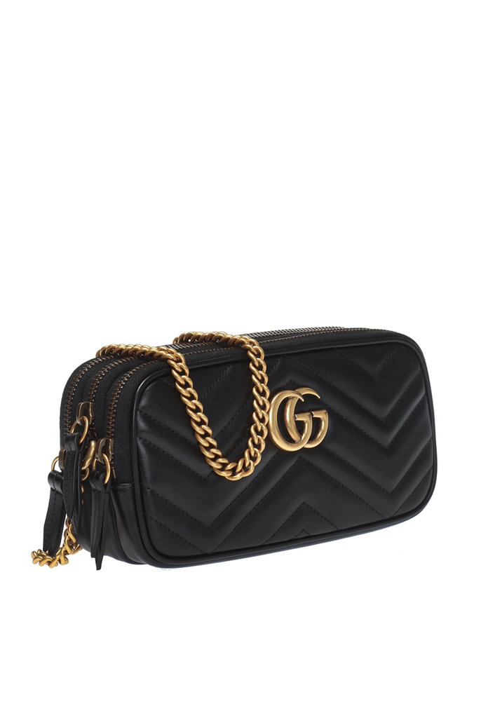 Alternative view of Túi Gucci GG Marmont Mini Shoulder 'Black' 546581-DTDCT-1000
