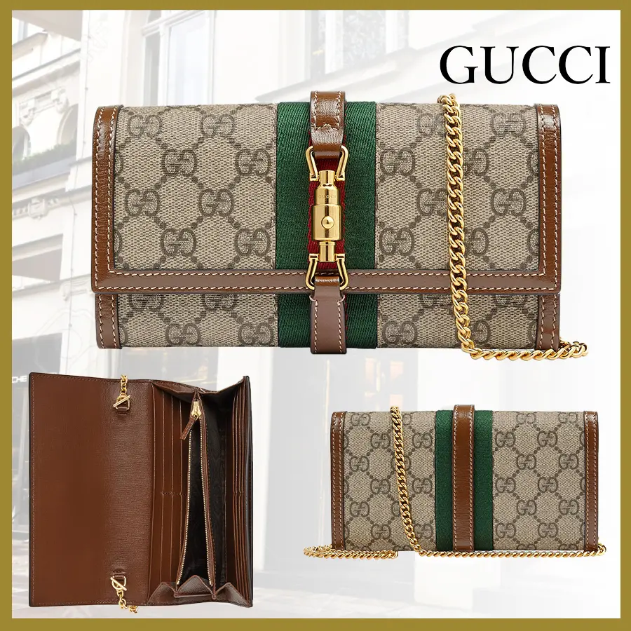 Túi Gucci Jackie 1961 Chain Wallet 'Beige' 652681-HUHHG-8565 - Ảnh 5