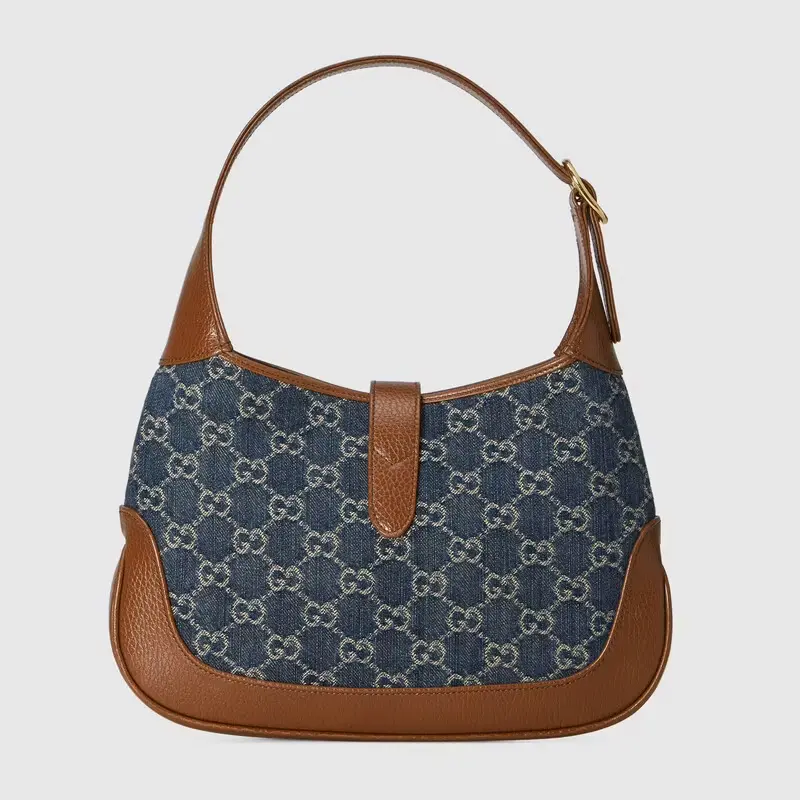 Túi Gucci Jackie 1961 Shoulder 'Dark Blue And Brown' 636706-2KQGG-8375 - Ảnh 4