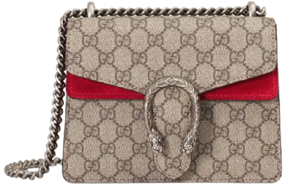 Túi Gucci GG Supreme Dionysus Mini Bag With Red Detail 421970-KHNRN-8698