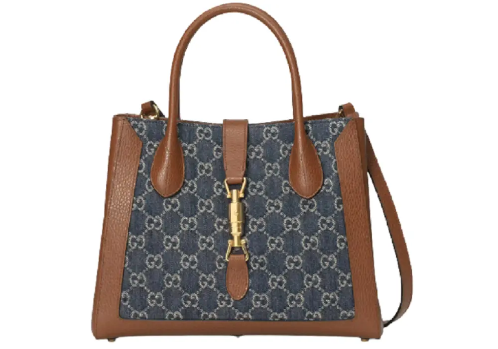 Túi Gucci Jackie 1961 Organic GG 'Dark Blue' 649016-2KQGG-8375