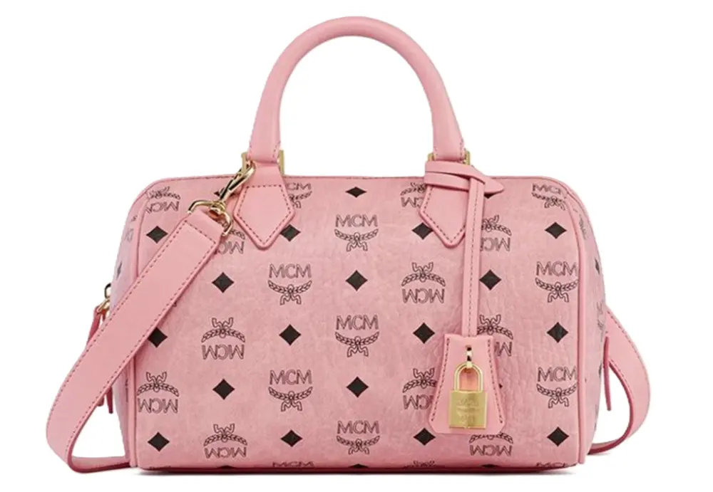 Túi MCM Ella Boston Bag in Visetos 'Soft pink' MWBESEA02PZ001