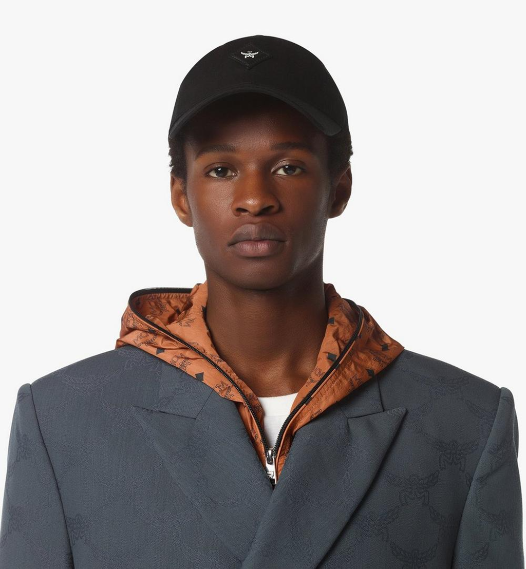 Alternative view of Mũ MCM Essential Diamond Cap in Cotton Twill 'Black' MECFSBC02BK001