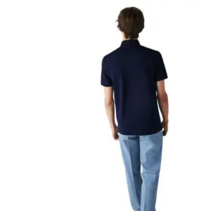 Áo Lacoste Men’s Cotton Polo Shirt 'Blue' PH5522-166 - Ảnh 3