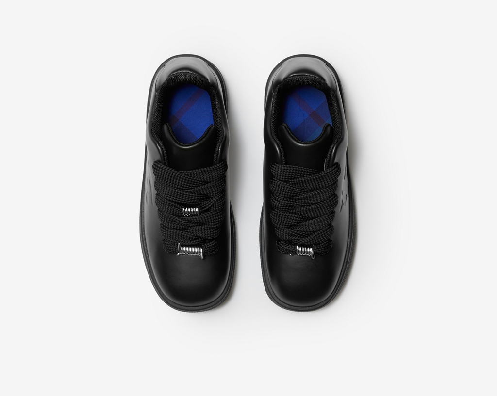 Giày Burberry Leather Box 'Black' 80833841 - Ảnh 4