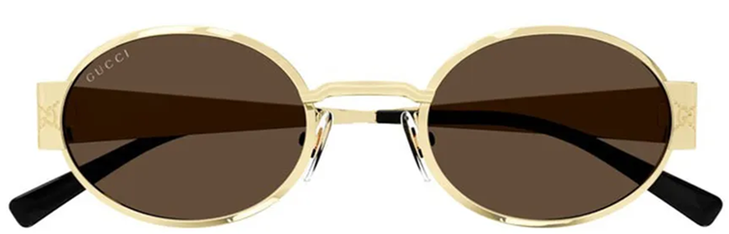 Kính Nữ Gucci Oval Sunglasses 'Gold' GG1854S-005