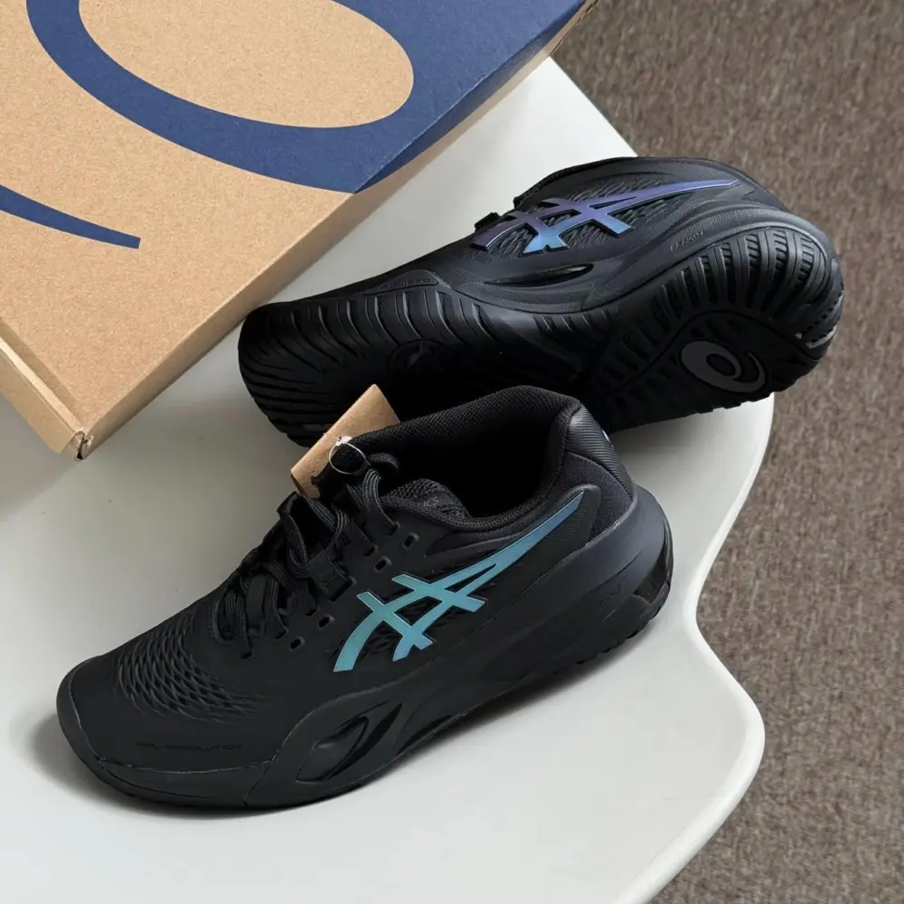 Giày Asics GEL-RESOLUTION X NIGHT ENERGY 'Black' 1041A526-960 - Ảnh 5