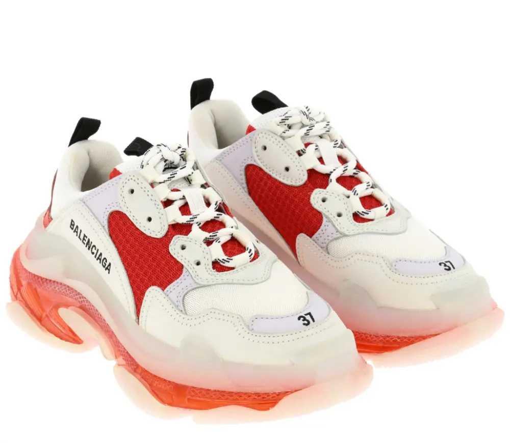 Giày Balenciaga Triple S Clear Sole 'Red' 544351-W09OH-6506 - Ảnh 3