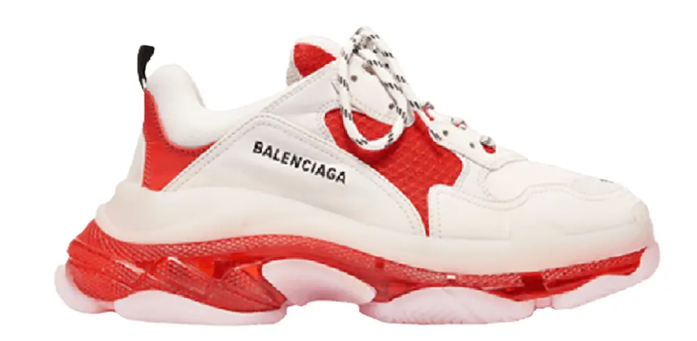 Giày Balenciaga Triple S Clear Sole 'Red' 544351-W09OH-6506