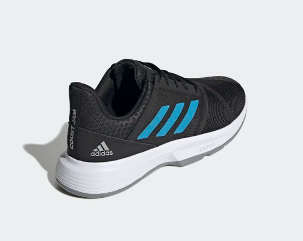 Alternative view of Giày Tennis Adidas CourtJam Bounce ‘Black Sonic Aqua’ H68893