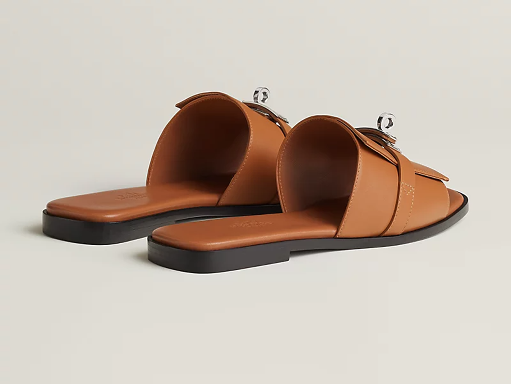 Alternative view of Dép Hermes Giulia sandal 'Brown' H231056Z-A3350