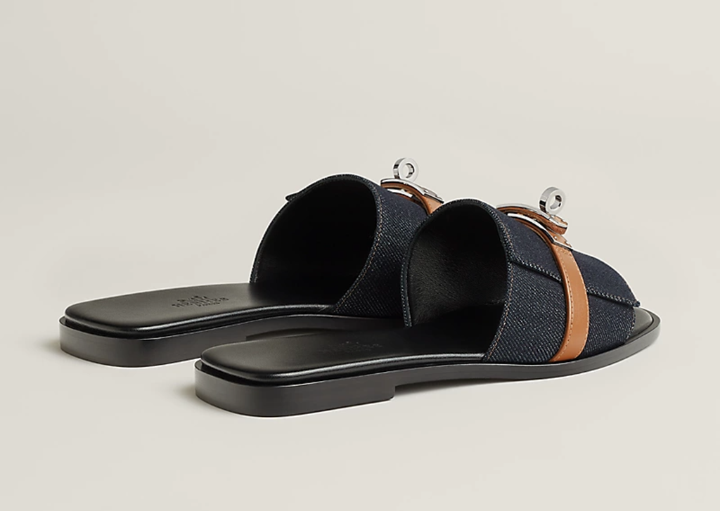 Alternative view of Dép Hermes Giulia sandal 'Bleu Brut' H251030Z-48370