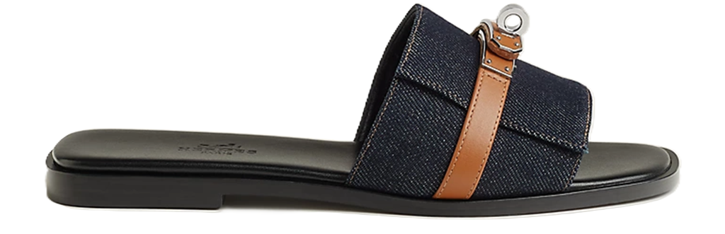 Dép Hermes Giulia sandal 'Bleu Brut' H251030Z-48370