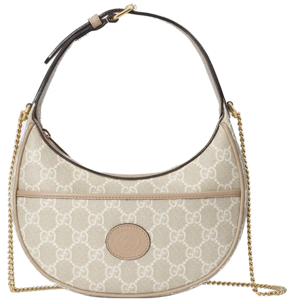 Túi Gucci GG Half Moon Shaped Mini Bag 'Beige White' 726843-FAA4G-9897