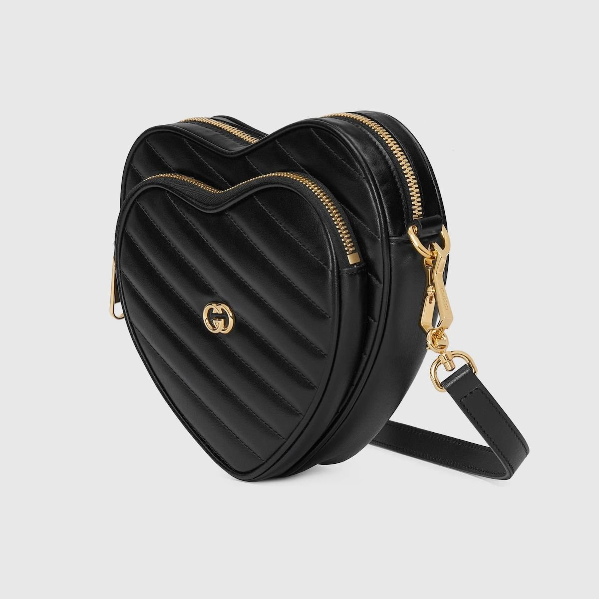 Túi Gucci Interlocking G Mini Heart Shoulder Bag 'Black' 751628-AACCL-1000 - Ảnh 6