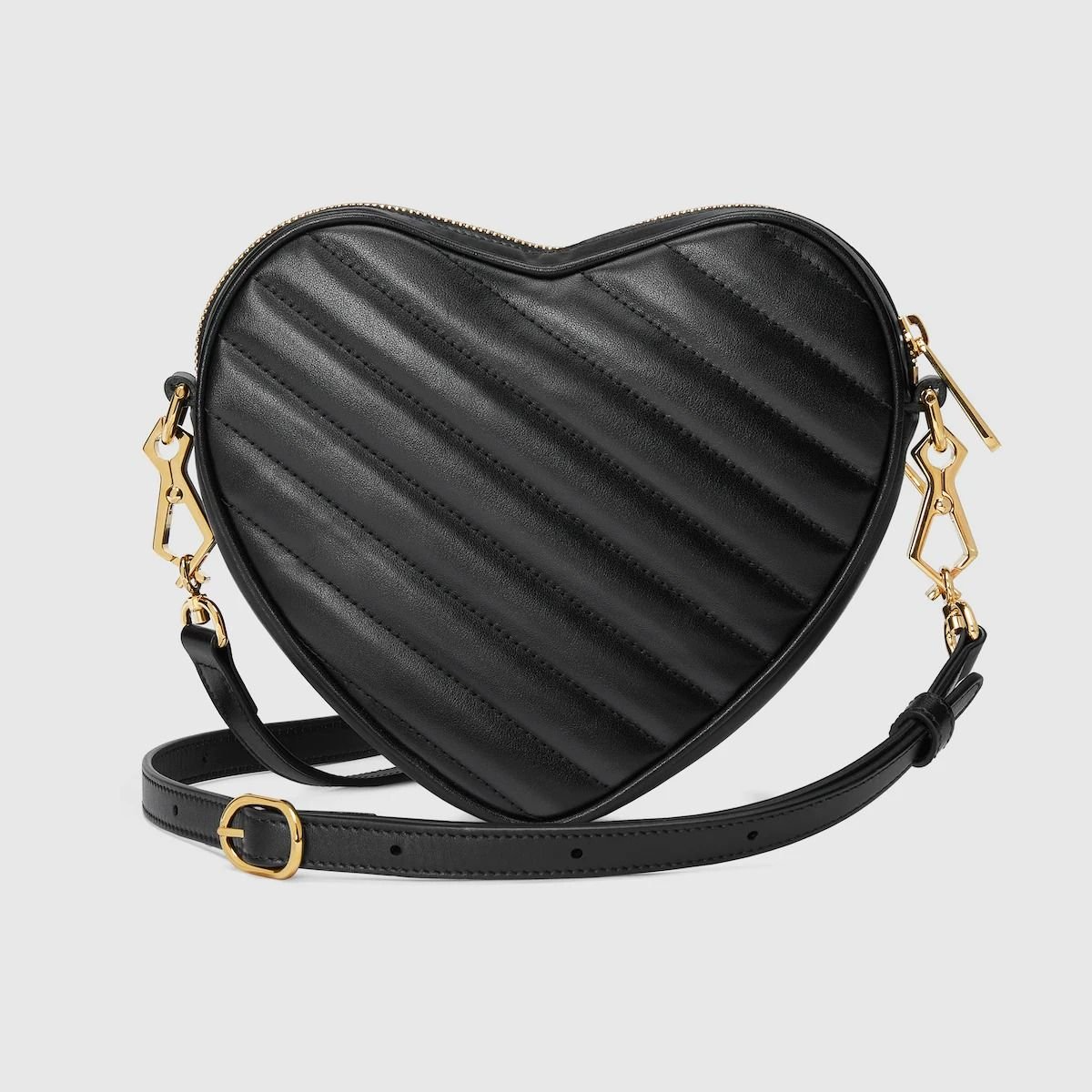 Túi Gucci Interlocking G Mini Heart Shoulder Bag 'Black' 751628-AACCL-1000 - Ảnh 5