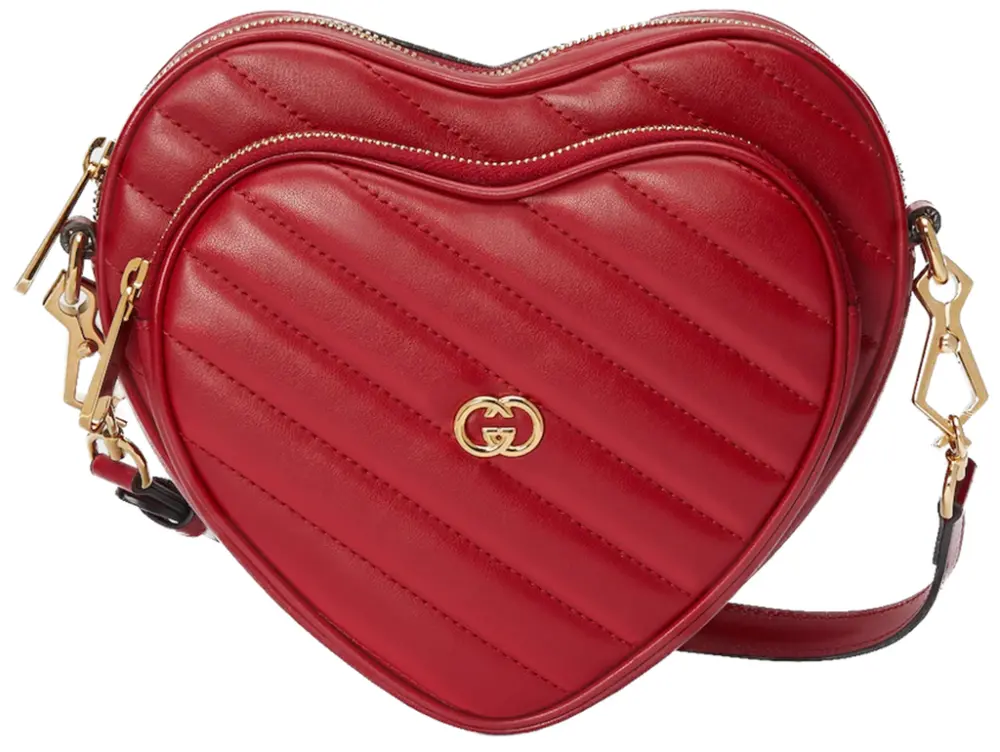 Túi Gucci Interlocking G Mini Heart Shoulder Bag 'Red' 751628-AACCL-6433