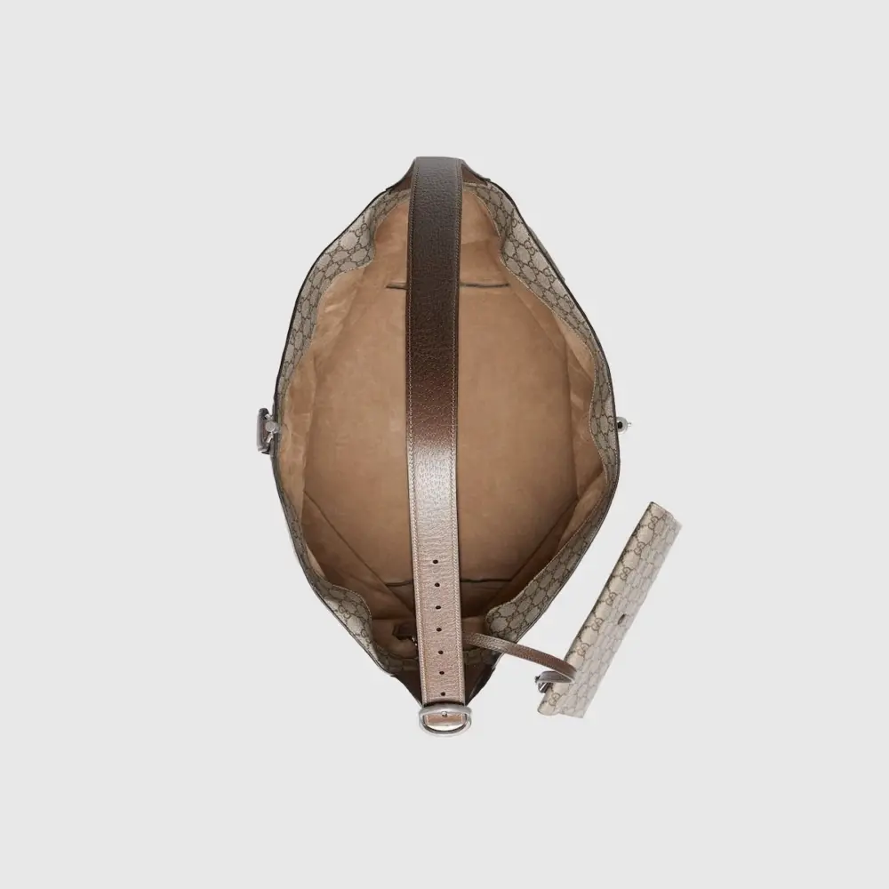 Túi Gucci Jackie 1961 Medium Shoulder Bag 'Beige Ebony' 758684-FACIP-8747 - Ảnh 7