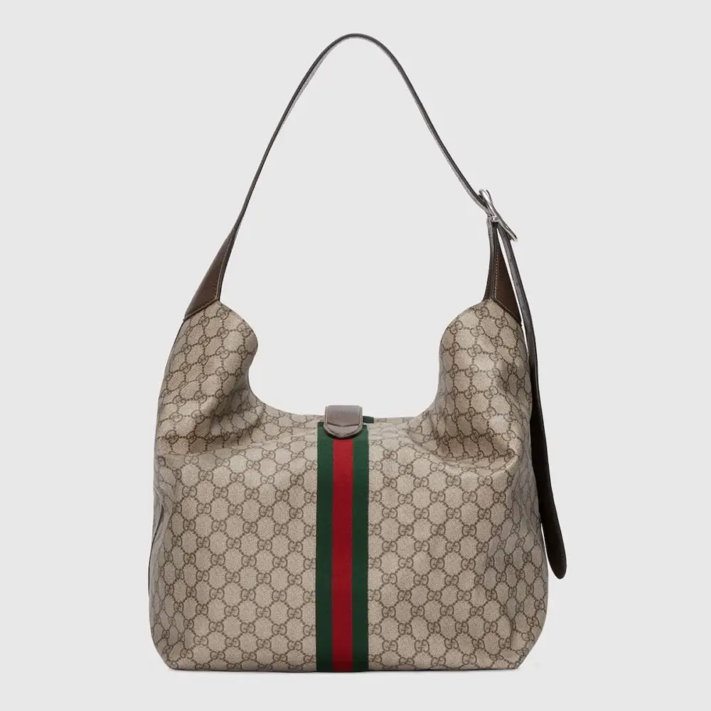 Túi Gucci Jackie 1961 Medium Shoulder Bag 'Beige Ebony' 758684-FACIP-8747 - Ảnh 4