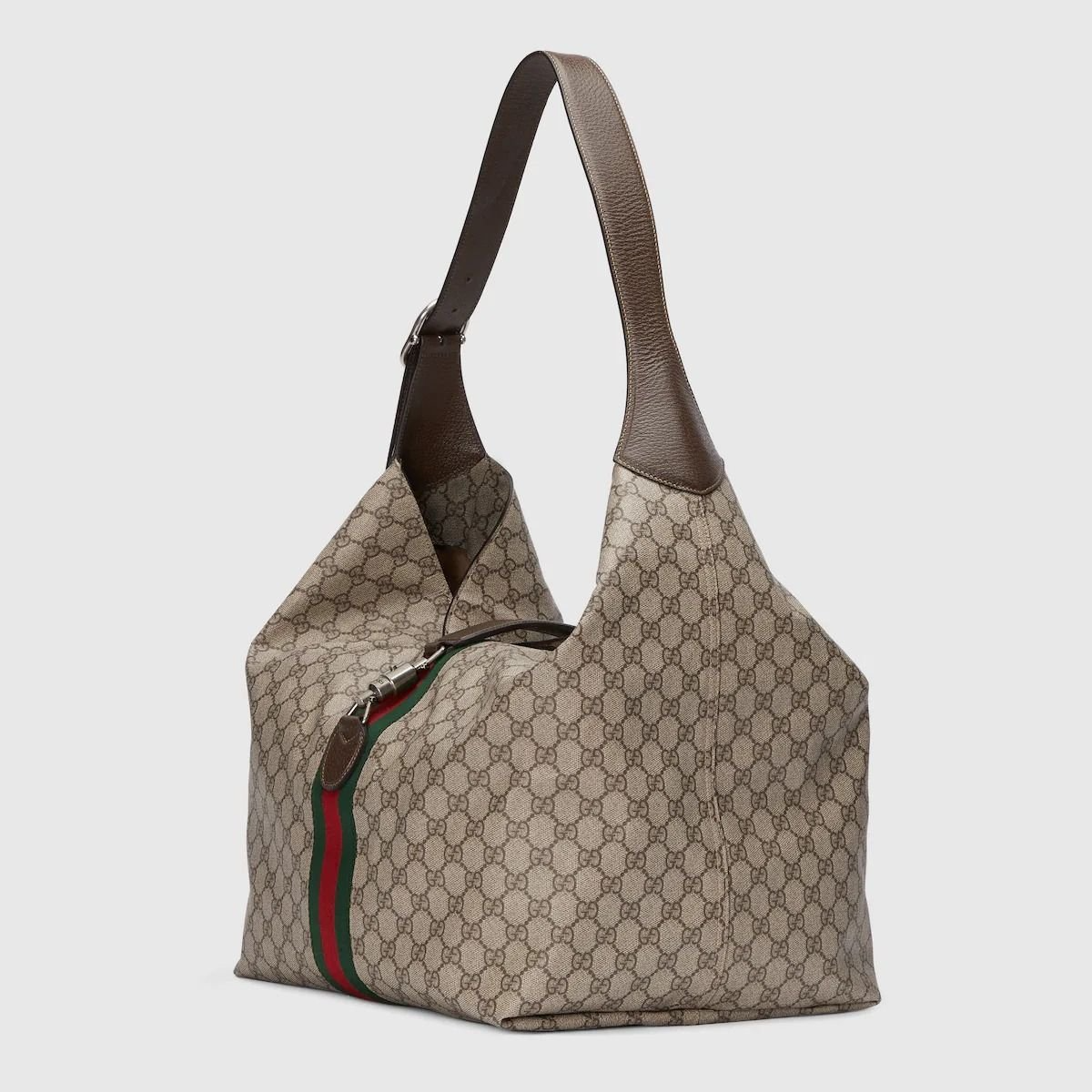 Túi Gucci Jackie 1961 Medium Shoulder Bag 'Beige Ebony' 758684-FACIP-8747 - Ảnh 3