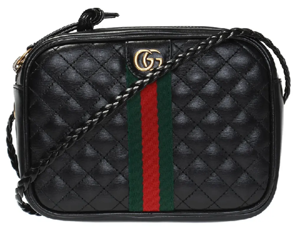 Túi Gucci Plain Leather Crossbody Logo Shoulder Bags 'Black' 536441-0YKAT-1060