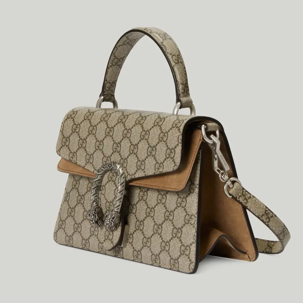 Túi Gucci Small Dionysus Top Handle Bag 'Beige Ebony' 739496-KHNRN-8642 - Ảnh 6