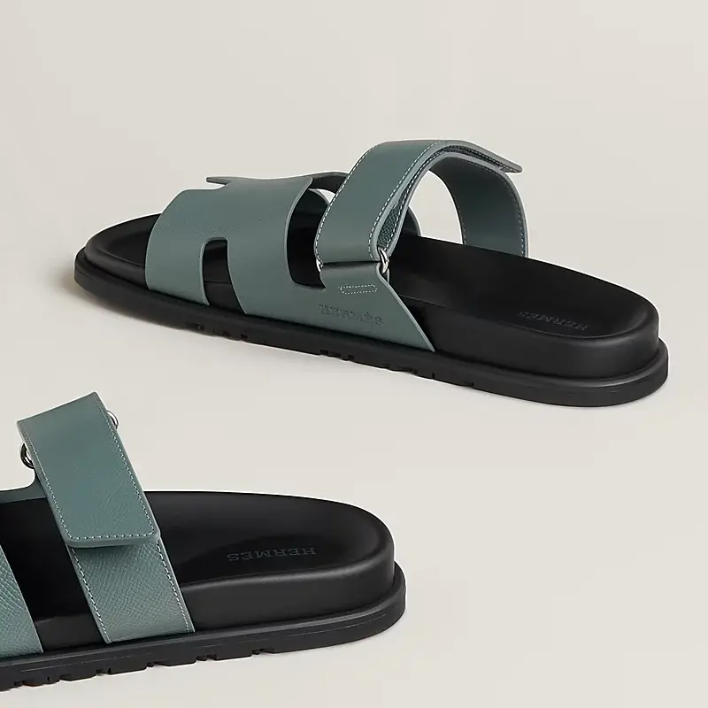 Dép Nam Hermes Chypre Sandal 'Grey' H222857ZHBR465 - Ảnh 4
