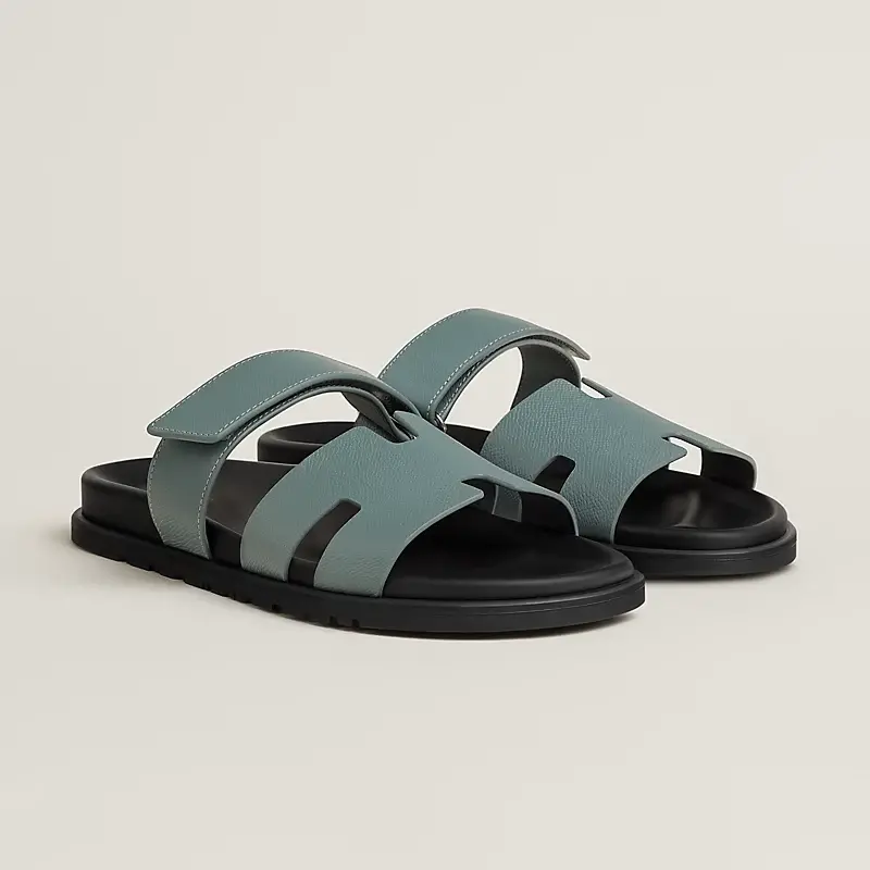 Alternative view of Dép Nam Hermes Chypre Sandal 'Grey' H222857ZHBR465