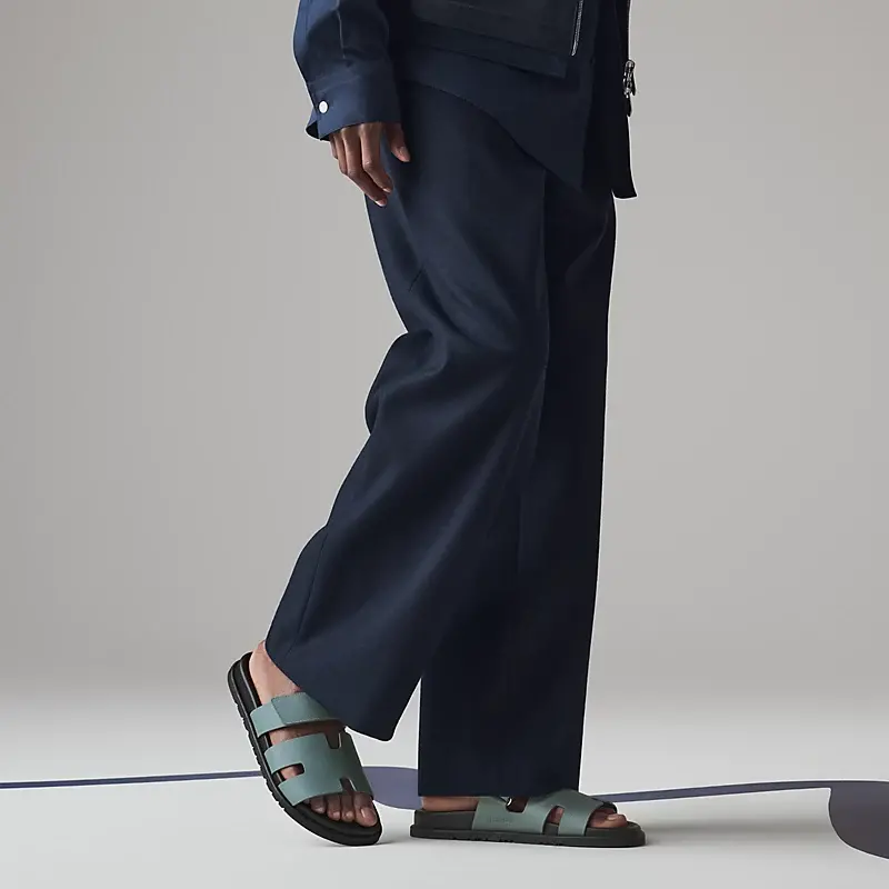 Dép Nam Hermes Chypre Sandal 'Grey' H222857ZHBR465 - Ảnh 6