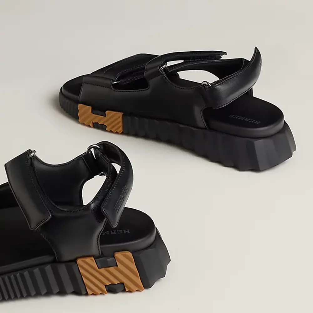 Dép Hermes Junior Sandal 'Black' H242181Z-04370 - Ảnh 3