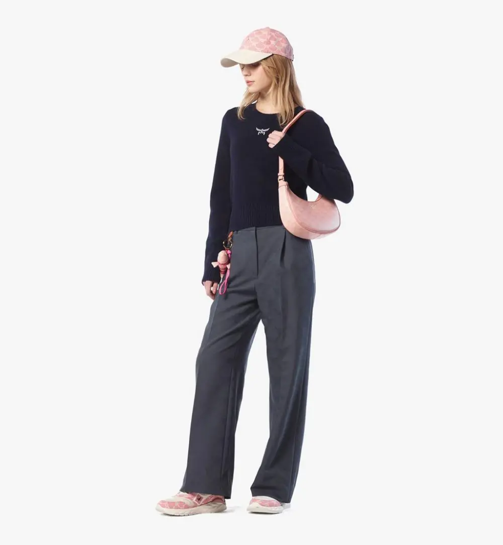 Alternative view of Túi MCM Himmel Ascending Moon Hobo in Lauretos 'Silver Pink' MWHFSAC02P6001