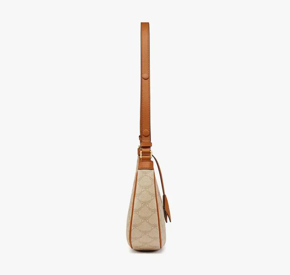 Túi MCM Himmel Ascending Moon Hobo in Lauretos 'Oatmeal' MWHFSAC02I9001 - Ảnh 3