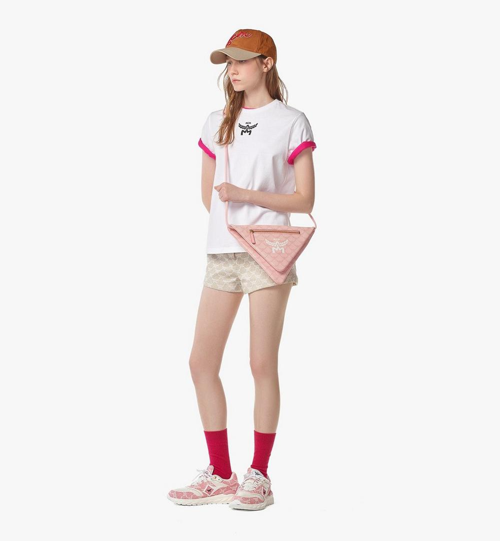 Alternative view of Túi MCM Himmel Triangle Pouch in Lauretos 'Silver pink' MXZESAC06P6001