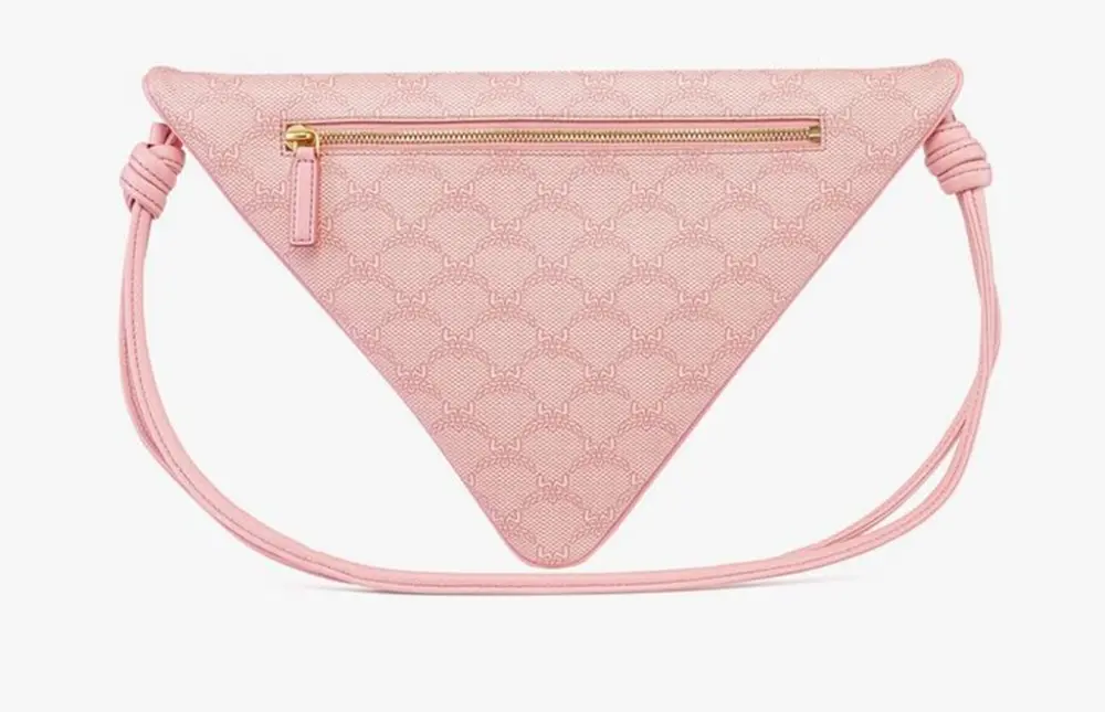 Túi MCM Himmel Triangle Pouch in Lauretos 'Silver pink' MXZESAC06P6001 - Ảnh 5