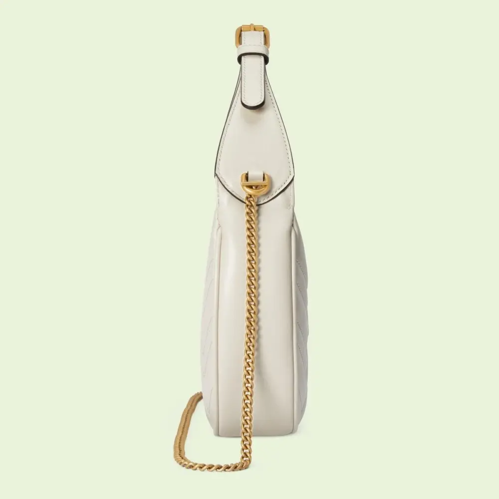 Túi Gucci GG Marmont Half Moon Shaped Mini Bag 'White' 699514-DTDHT-9022 - Ảnh 4