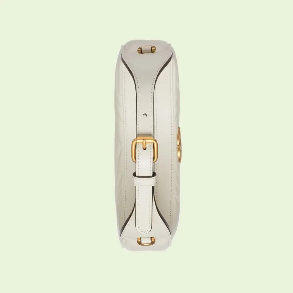 Túi Gucci GG Marmont Half Moon Shaped Mini Bag 'White' 699514-DTDHT-9022 - Ảnh 7