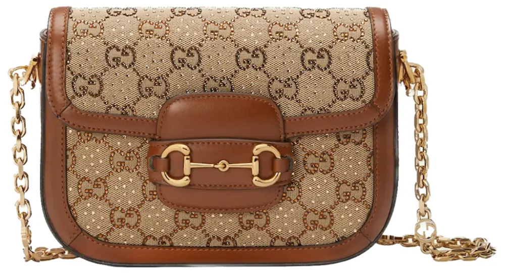 Túi Gucci Horsebit 1955 GG Mini Bag 'Camel Ebony' 675801-21HRG-2687