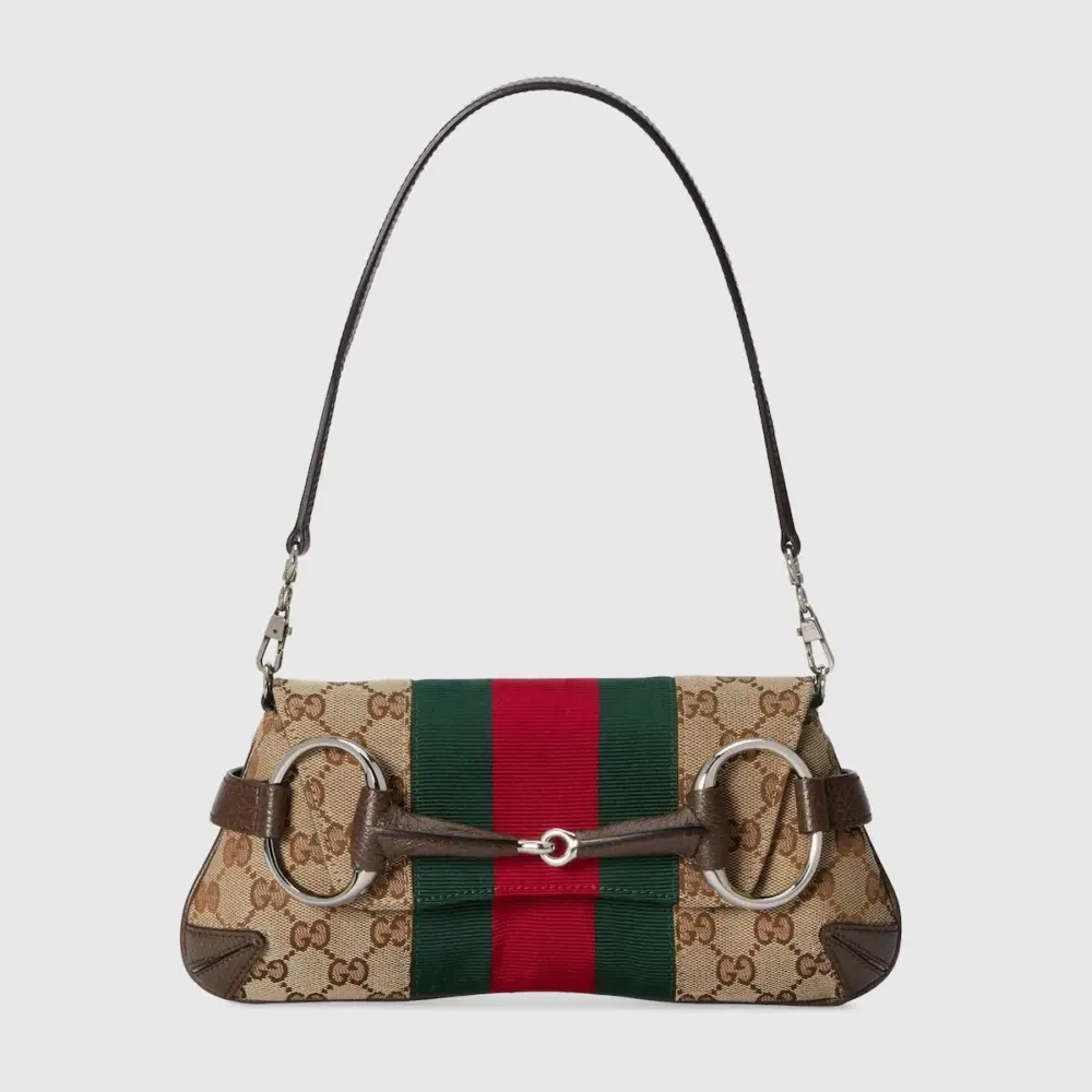 Túi Gucci Horsebit Chain Small Shoulder Bag 'Beige' 764339-FACM2-8747 - Ảnh 5