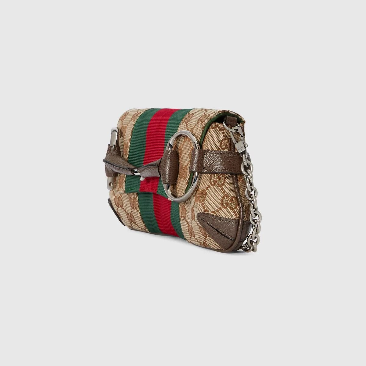 Túi Gucci Horsebit Chain Small Shoulder Bag 'Beige' 764339-FACM2-8747 - Ảnh 3